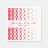 Desire Polka Dot Modern White Serviette (Vorderseite)