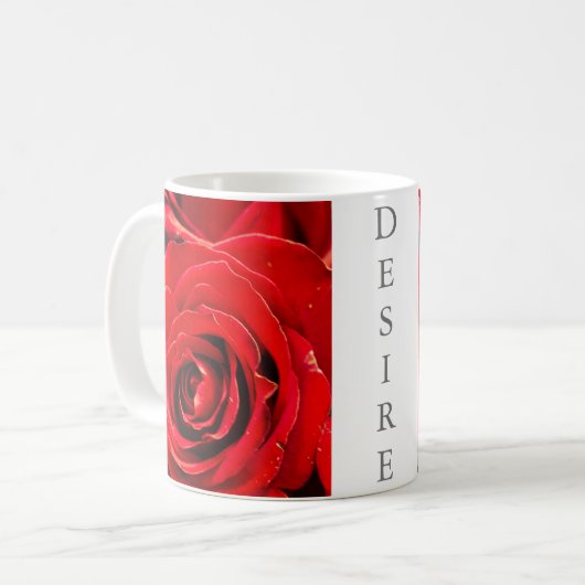 Desire Red Roses 11oz Classic Mug Kaffeetasse (Vorderseite Links)