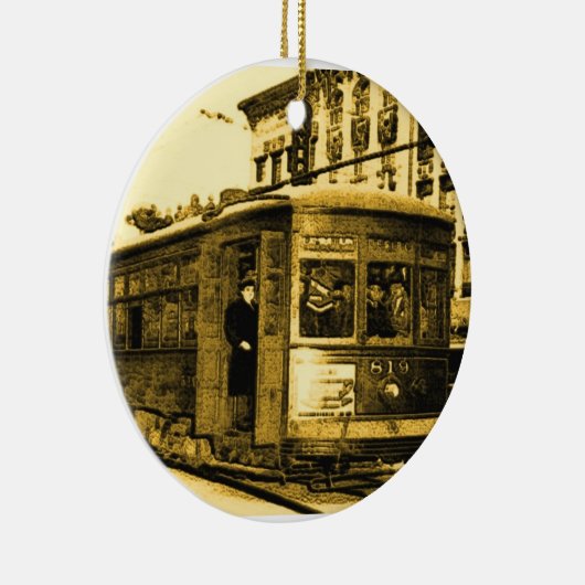 Desire Streetcar auf Canal St Keramik Ornament (Rechts)