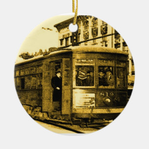 Desire Streetcar auf Canal St Keramik Ornament