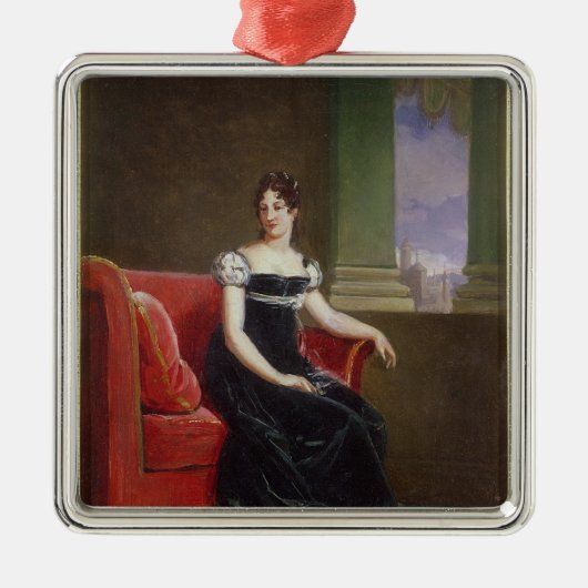 Desireeclary-Königin von Schweden Silbernes Ornament (Vorne)