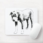 Desk Focus Pit Bull Mousepad (Mit Mouse)