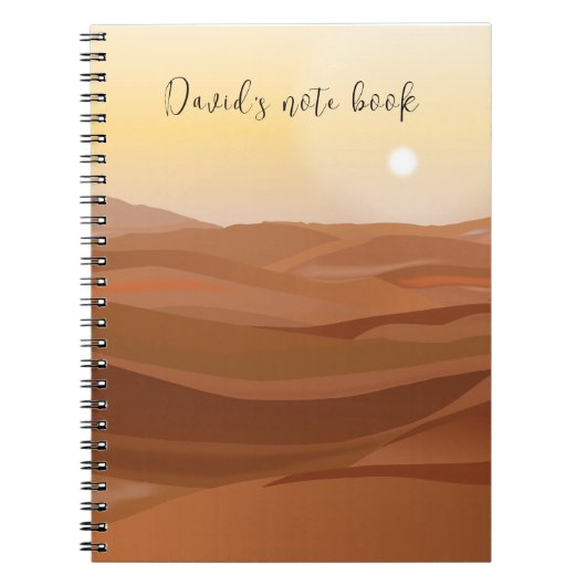 Desk Landscape Notebook Notizblock (Vorderseite)