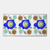 Desk Mat Außerirdischen Weltraum Astronauten Schreibtischunterlage (Vorderseite)