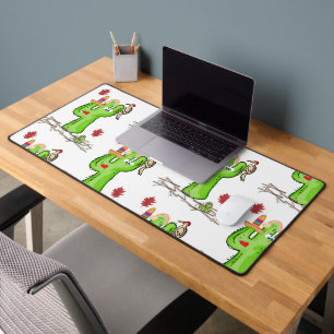 Desk Mat Cactus Bird Worm Nature Schreibtischunterlage