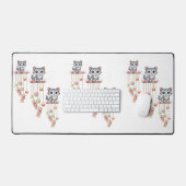 Desk Mat Cat Kitten Meow Chimes Schreibtischunterlage (Tastatur & Maus)
