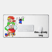 Desk Mat Cleaning Lady Schreibtischunterlage (Tastatur & Maus)
