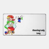 Desk Mat Cleaning Lady Schreibtischunterlage (Vorderseite)
