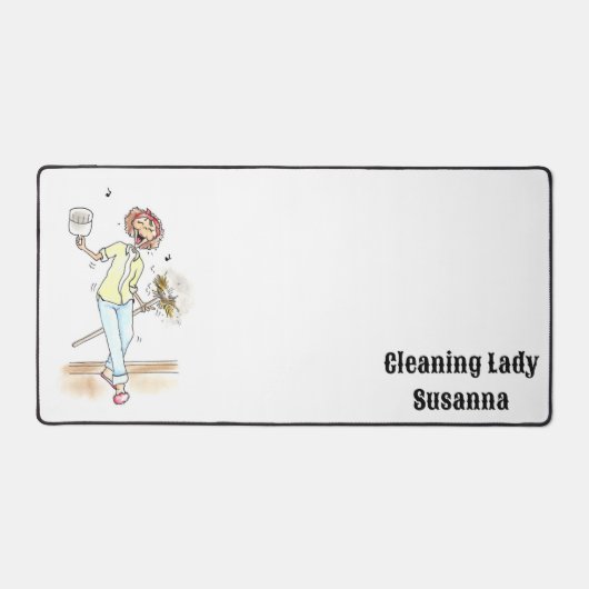 Desk Mat Cleaning Lady Schreibtischunterlage (Vorderseite)