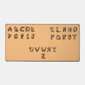 Desk Mat - Feline Alphabet Schreibtischunterlage (Vorderseite)