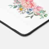Desk Mat Floral Pink Pastell Schreibtischunterlage (Ecke)
