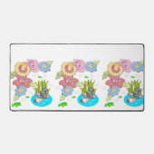 Desk Mat Frogs Ducks Pond Schreibtischunterlage (Vorderseite)