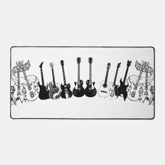 Desk Mat Guitar Liebhaber Schreibtischunterlage (Vorderseite)