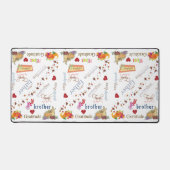 Desk Mat Happy Thanksgiving Türkei Schreibtischunterlage (Vorderseite)