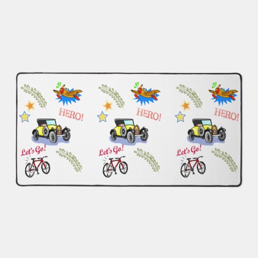 Desk Mat Hero Lass uns gehen Schreibtischunterlage (Vorderseite)