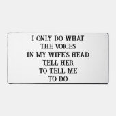 Desk Mat Husband Wife's Joke Schreibtischunterlage (Vorderseite)