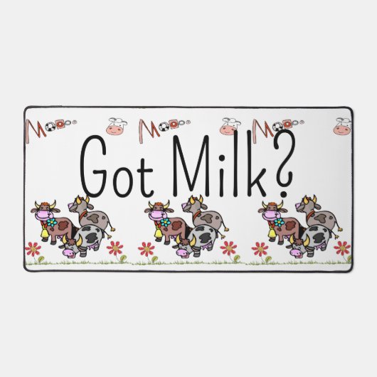 Desk Mat Kuh Got Milch? Schreibtischunterlage (Vorderseite)