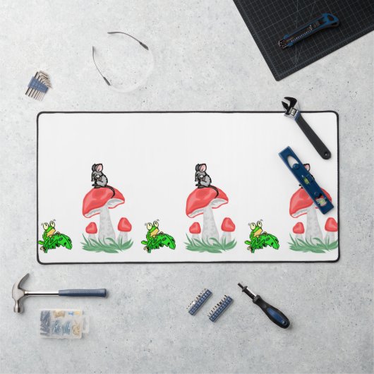Desk Mat Maus Mice Frosch Käse Schreibtischunterlage (Arbeitsplatz)