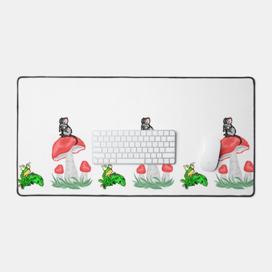 Desk Mat Maus Mice Frosch Käse Schreibtischunterlage (Tastatur & Maus)