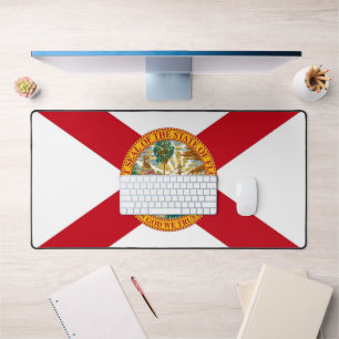 Desk Mat mit der Flagge Floridas, USA Schreibtischunterlage