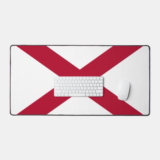 Desk Mat mit der Flagge von Alabama, USA Schreibtischunterlage (Tastatur & Maus)
