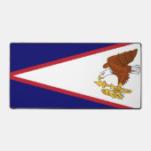 Desk Mat mit der Flagge von Amerikanisch-Samoa, US Schreibtischunterlage (Vorderseite)