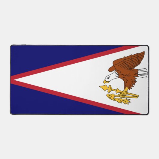 Desk Mat mit der Flagge von Amerikanisch-Samoa, US Schreibtischunterlage (Vorderseite)