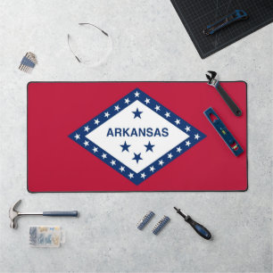 Desk Mat mit der Flagge von Arkansas, USA Schreibtischunterlage