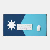 Desk Mat mit der Flagge von Minnesota, USA Schreibtischunterlage (Tastatur & Maus)