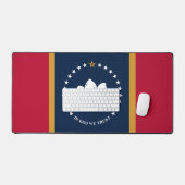 Desk Mat mit der Flagge von Mississippi, USA Schreibtischunterlage (Tastatur & Maus)