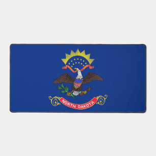 Desk Mat mit der Flagge von North Dakota, USA Schreibtischunterlage