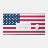 Desk Mat mit Flagge der USA Schreibtischunterlage (Tastatur & Maus)
