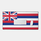 Desk Mat mit Flagge Hawaii, USA Schreibtischunterlage (Tastatur & Maus)