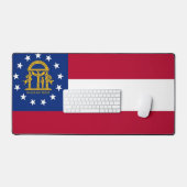 Desk Mat mit Flagge von Georgia, USA Schreibtischunterlage (Tastatur & Maus)