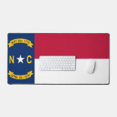 Desk Mat mit Flagge von North Carolina, USA Schreibtischunterlage (Tastatur & Maus)
