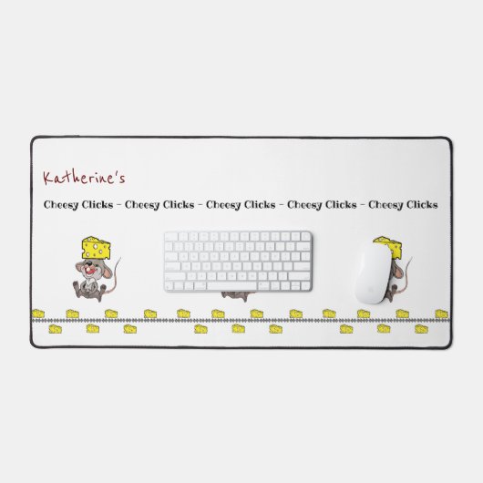Desk Mat Mouse Mice Käse Schreibtischunterlage (Tastatur & Maus)