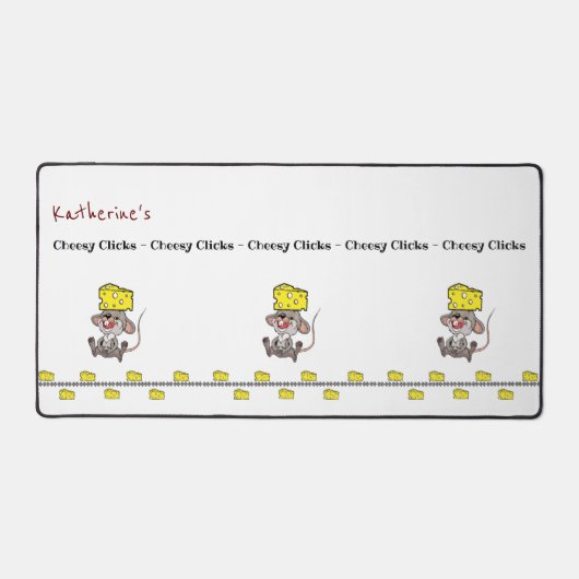 Desk Mat Mouse Mice Käse Schreibtischunterlage (Vorderseite)