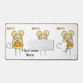 Desk Mat Mouse Mice Käse Schreibtischunterlage (Tastatur & Maus)