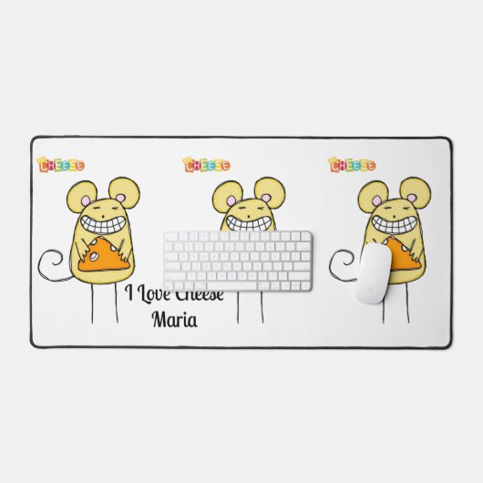 Desk Mat Mouse Mice Käse Schreibtischunterlage (Tastatur & Maus)