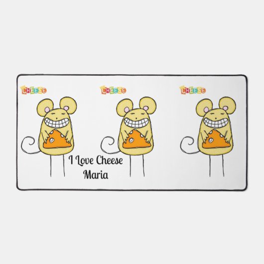 Desk Mat Mouse Mice Käse Schreibtischunterlage (Vorderseite)