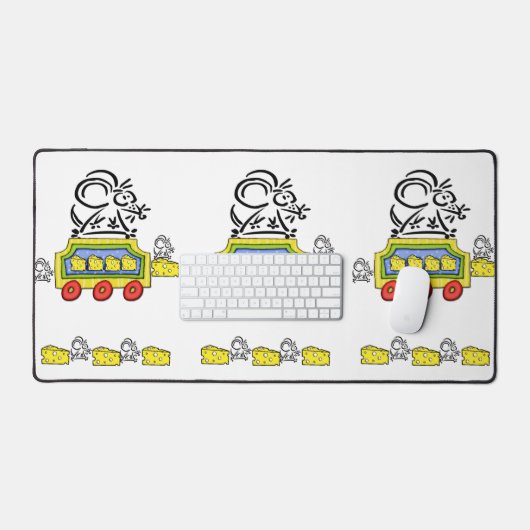 Desk Mat Mouse Mice Käse Schreibtischunterlage (Tastatur & Maus)