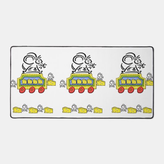 Desk Mat Mouse Mice Käse Schreibtischunterlage (Vorderseite)