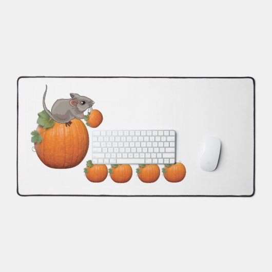 Desk Mat Mouse Pumpkin Schreibtischunterlage (Tastatur & Maus)