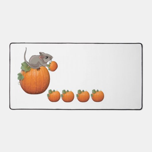 Desk Mat Mouse Pumpkin Schreibtischunterlage (Vorderseite)