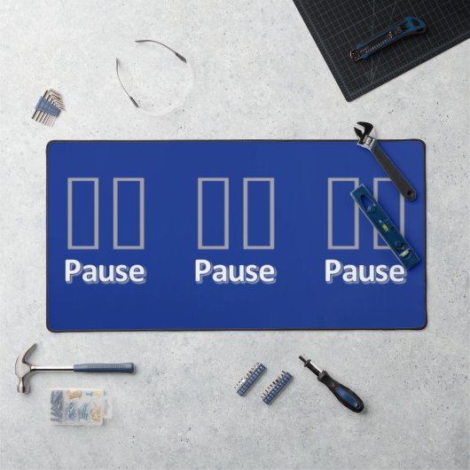 Desk Mat Pause Blue Schreibtischunterlage (Arbeitsplatz)