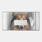 Desk Mat Puppy Dog Lassie Schreibtischunterlage (Tastatur & Maus)