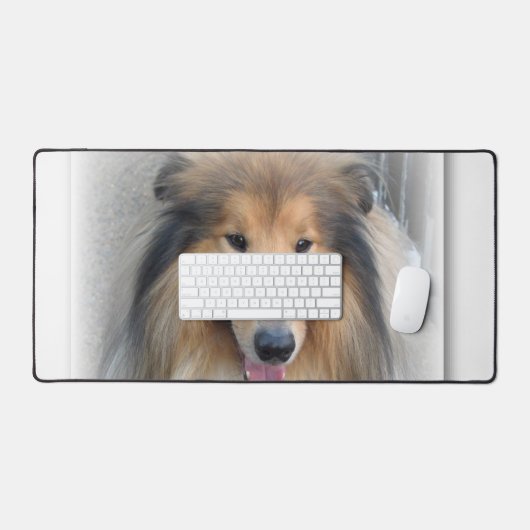 Desk Mat Puppy Dog Lassie Schreibtischunterlage (Tastatur & Maus)