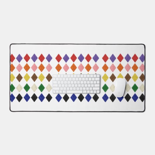 Desk Mat Rainbow Triangle farbig Schreibtischunterlage (Tastatur & Maus)