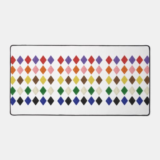 Desk Mat Rainbow Triangle farbig Schreibtischunterlage (Vorderseite)