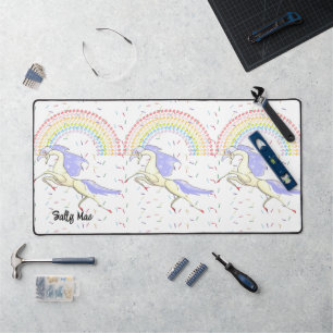Desk Mat Rainbow Unicorn Schreibtischunterlage